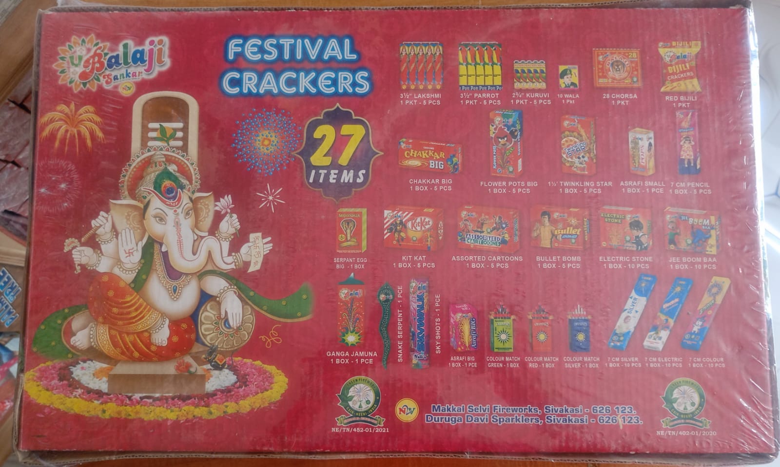 27 Items Festival Crackers