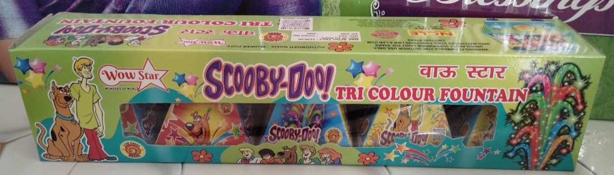 Tri Colour Fountain Scoopy Doo
