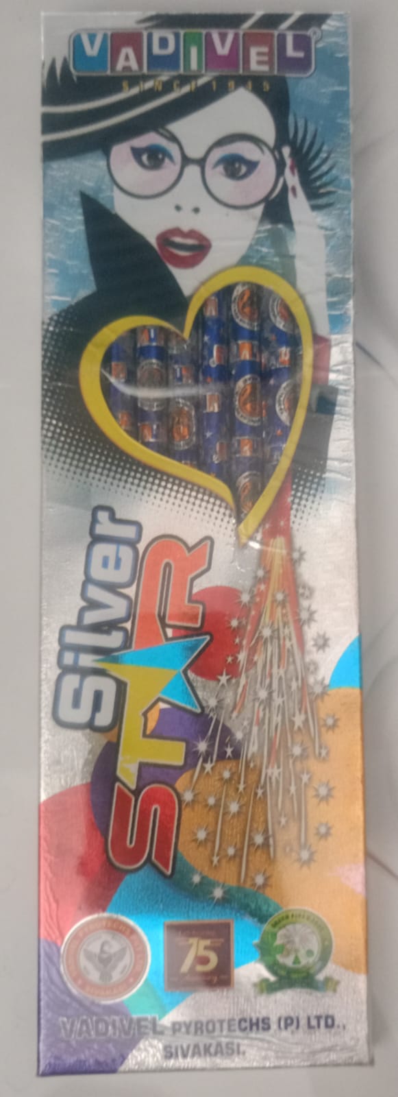 12" Silver Pencils (10 Pieces)